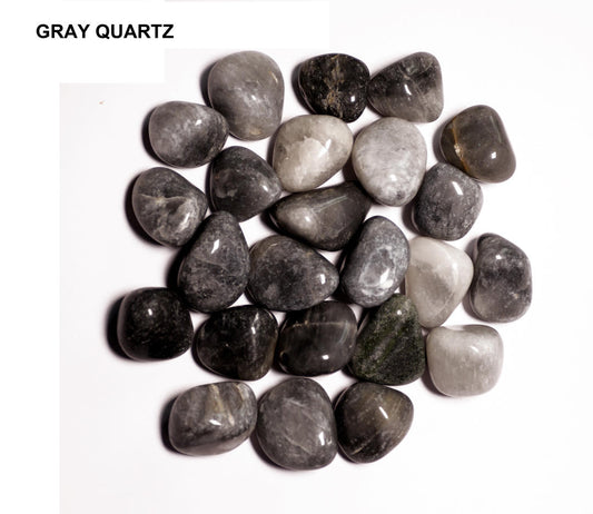 Grey Quartz Tumbles