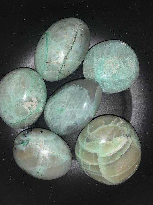 Green Moonstone Palmstones