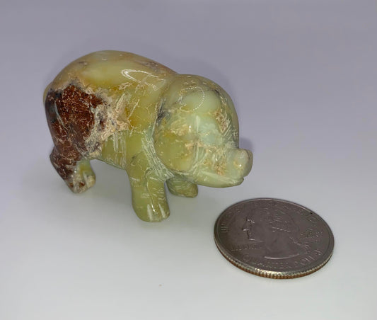 Chrysoprase Pig 3