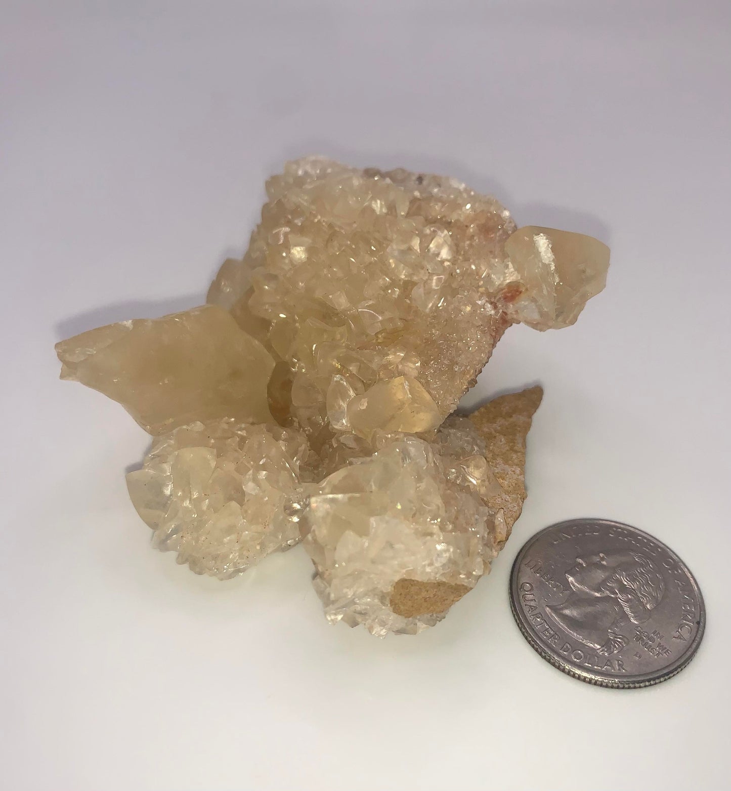 Honey Aragonite from Mexico