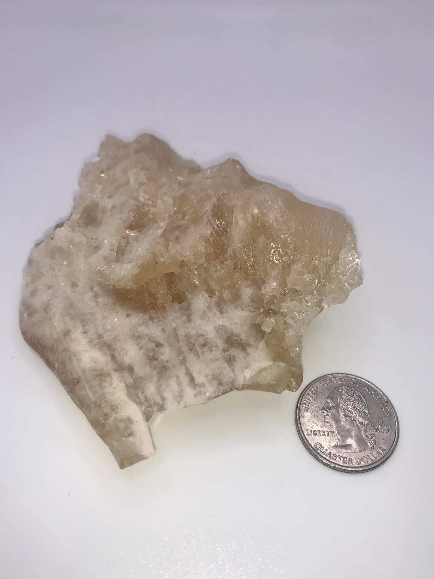 Honey Aragonite from Mexico