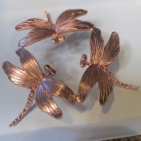 Rose Gold Lg Dragon Fly holder