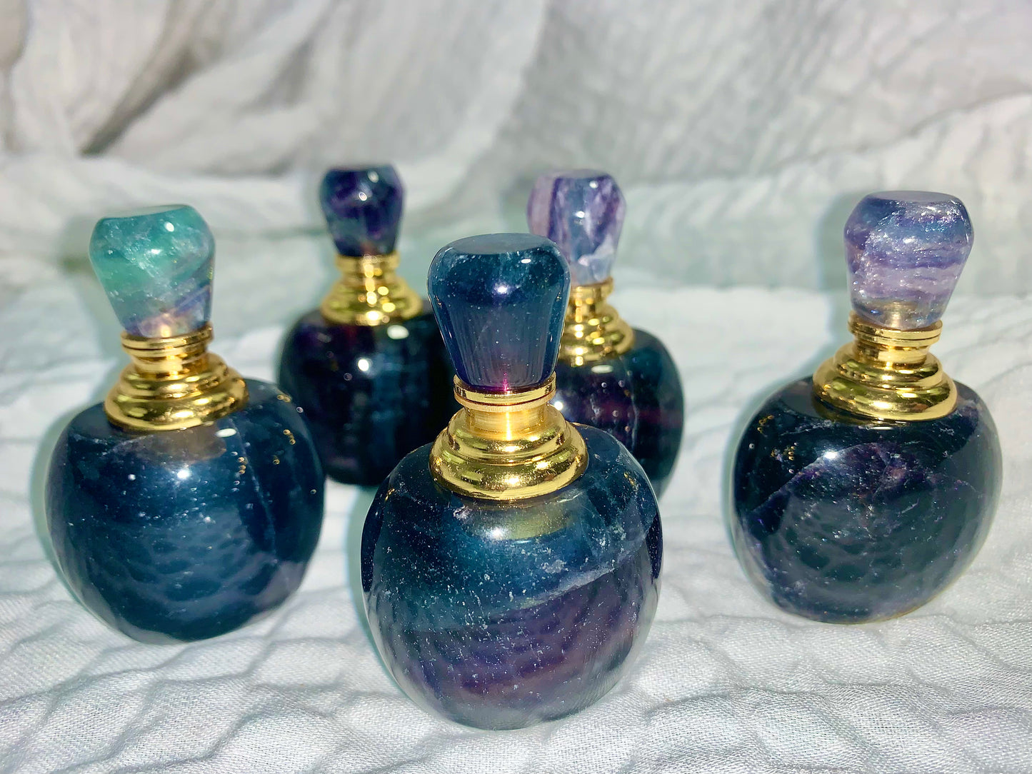 Fluorite Perfume Bottle