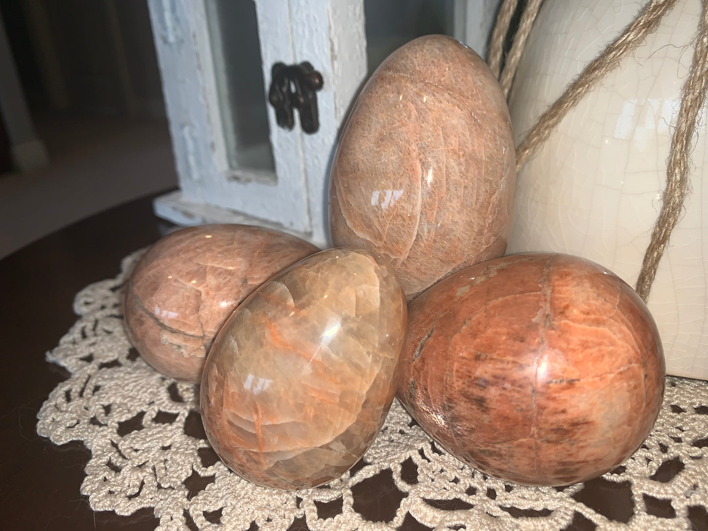 Orange moonstone egg