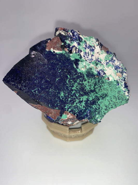 Large Crystalized Milpillas Mine Azurite with Malachite