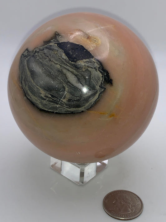 Pink Zebra Jasper Sphere