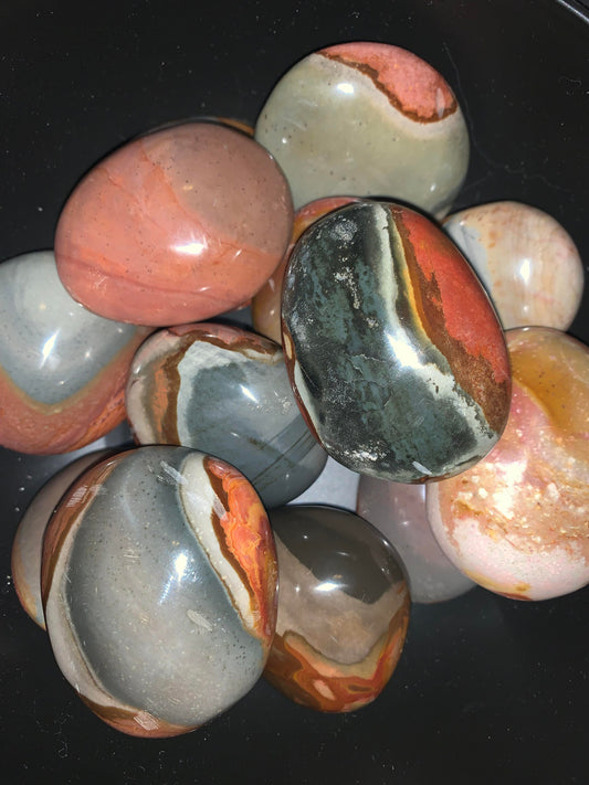 Polychrome Jasper Palmstones